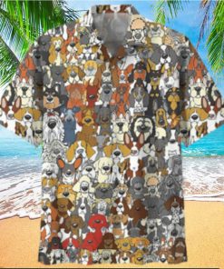 Golden Retriever Colorful Nice Design Unisex Hawaiian Shirt