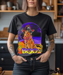 Golden Retriever Happy Halloween Pirate boo shirt