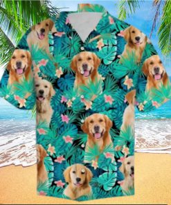 Golden Retriever Tropical Hawaiian Shirt