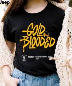 Golden State Warriors 2023 Playoffs Gold Blooded logo shirt