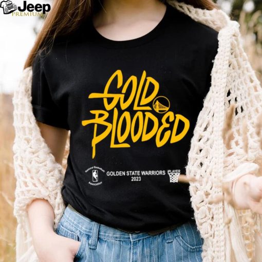 Golden State Warriors 2023 Playoffs Gold Blooded logo shirt