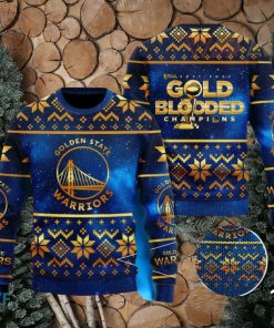 Golden State Warriors Champions 3D Ugly Christmas Sweater