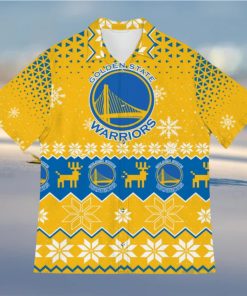 Golden State Warriors Christmas Hawaiian Shirt