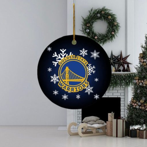 Golden State Warriors NBA Xmas Gifts 2023 Merry Christmas Ceramic Ornament