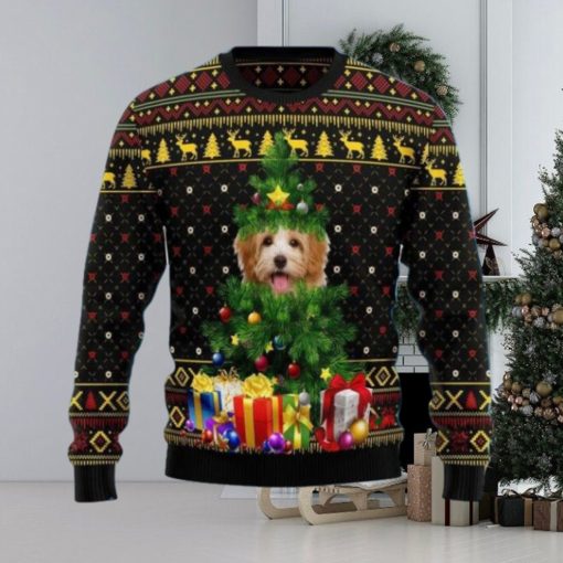 Goldendoodle Pine Ugly Christmas Sweater