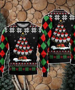 Golf Christmas Tree Snow Christmas Unisex Ugly Sweater