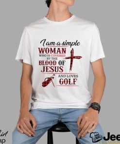 Golf simple woman Jesus Classic T Shirt