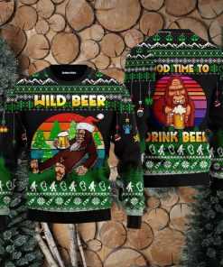 Good Time To Drink Beer Bigfoot Beer Christmas Ugly Christmas Sweater