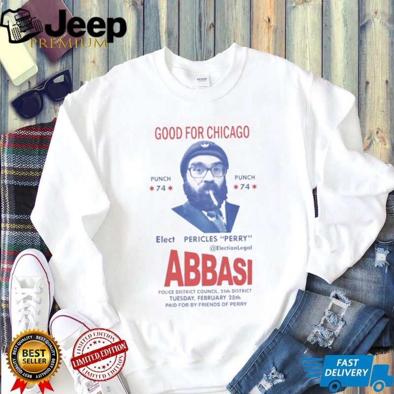 Good for Chicago elect Pericles Perry ABBASI shirt