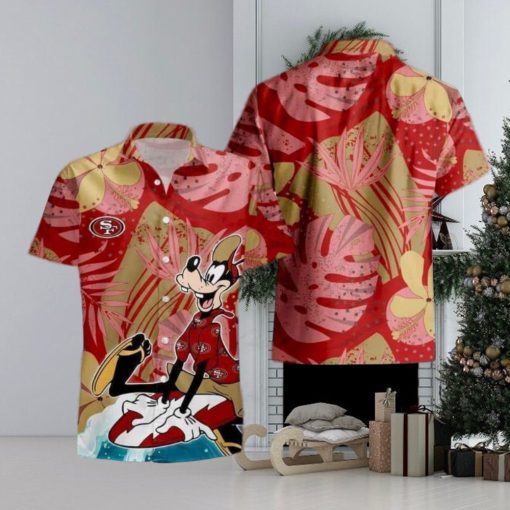 Goofy NFL San Francisco 49ers Hawaiian Shirt For Summer Lovers, NFL Hawaiian Shirt