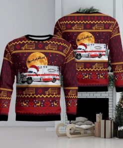 Goshen Massachusetts Highland Ambulance EMS AOP Ugly Sweater Christmas Season Gift