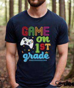 Grade Game On First Video Controller Teacher Kid Student T Shirts