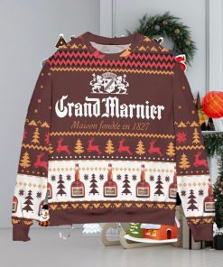 Grand Marnier Maison Fondee En 1827 Ugly Christmas Sweater Special Gift For Men Women