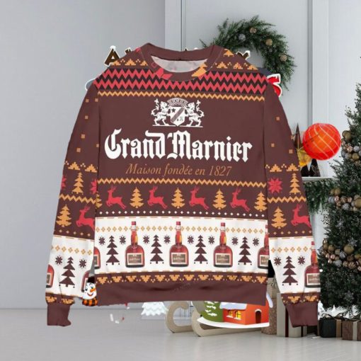 Grand Marnier Maison Fondee En 1827 Ugly Christmas Sweater Special Gift For Men Women