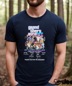 Grand Theft Auto VI 27th Anniversary 2001 – 2024 Thank You For The Memories Shirt