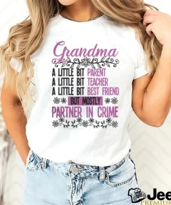 Grandma t shirt, grandma grandma partner in crime t shirt