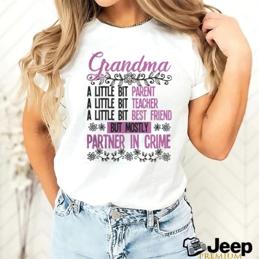 Grandma t shirt, grandma grandma partner in crime t shirt