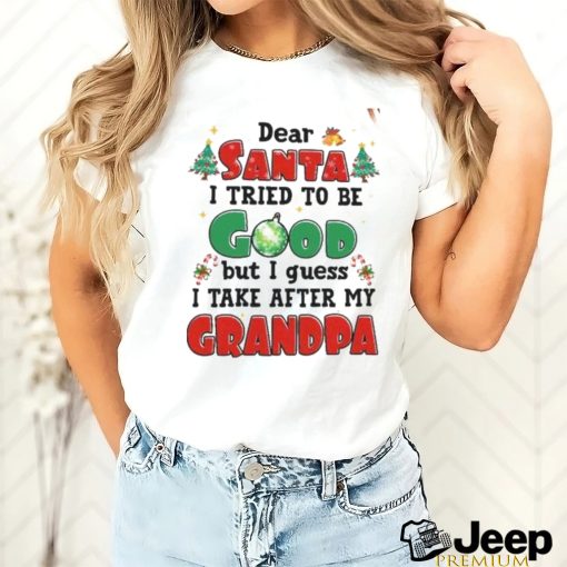 Grandpa Inspired Santa Claus Christmas Shirt