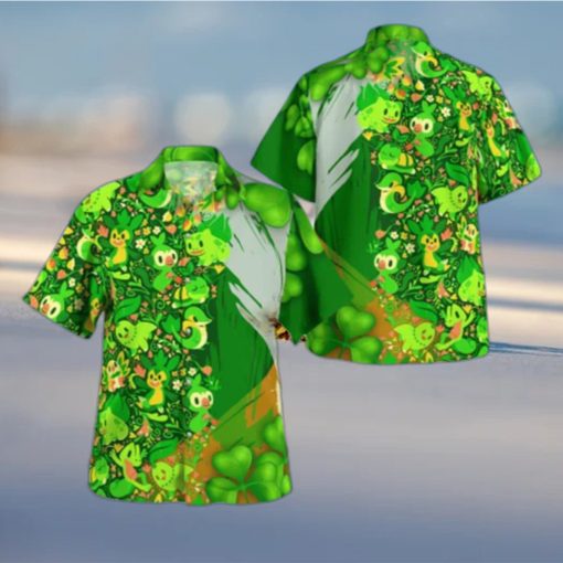 Grass Pokemon Happy Patrick’s Day Hawaiian Shirt Gift For Daughter