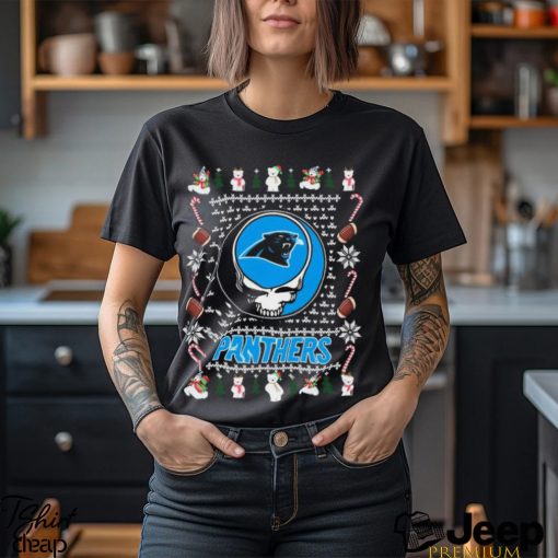 Grateful Dead Carolina Panthers Ugly Christmas Shirt