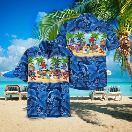 Grateful Dead Dancing Bears Hawaiian Shirt Summer Gift For Friend