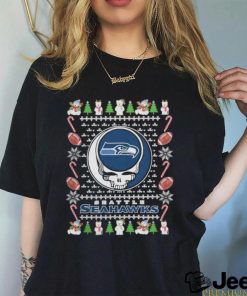 Grateful Dead Seattle Seahawks Ugly Christmas 2023 Shirt