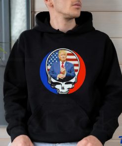 Grateful Dead skull X Donald Trump logo shirt