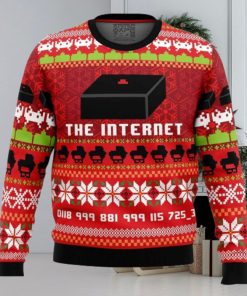 Great Reception The Internet Sweater Christmas Gift For Holiday The Internet 3D Ugly Christmas Sweater