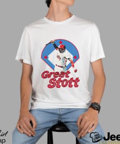 Great Stott Bat Spike Ladies Boyfriend Baseball shirt