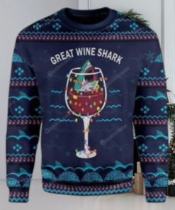 Great Wine Shark Ugly Sweater