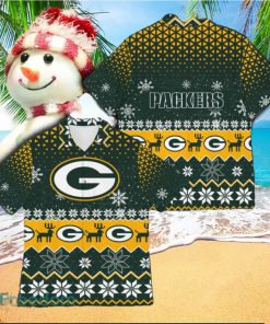 Green Bay Best Ugly Christmas 3D Hawaiian Shirt Printed Fans Gift For Family Holidays