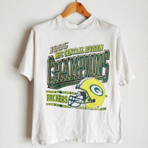 Green Bay Packers 1995 NFC central division champions helmet retro shirt