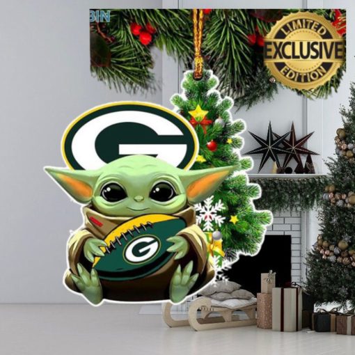 Green Bay Packers Baby Yoda NFL Christmas Tree Decorations Ornament