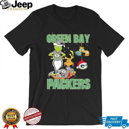 Green Bay Packers Grinch and Max NFL Christmas shirt