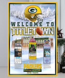 Green Bay Packers History Of Victory First Three Super Bowl Championships Poster