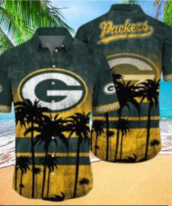 Green Bay Packers Logo Coconut Tropical Hawaiian Shirt Beach Gift For Fans