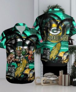 Green Bay Packers Mascot Design NFL Hawaiian Shirt, Green Bay Packers Fan Shirt for Sale