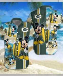 Green Bay Packers Mickey Mouse Hawaiian Shirt