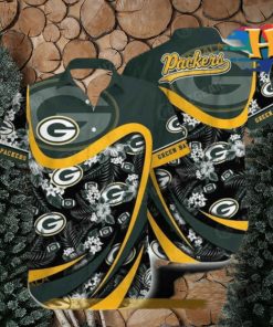Green Bay Packers NFL Hawaiian Shirt Tropical Pattern Beach Shirts Gift For Sports Fans