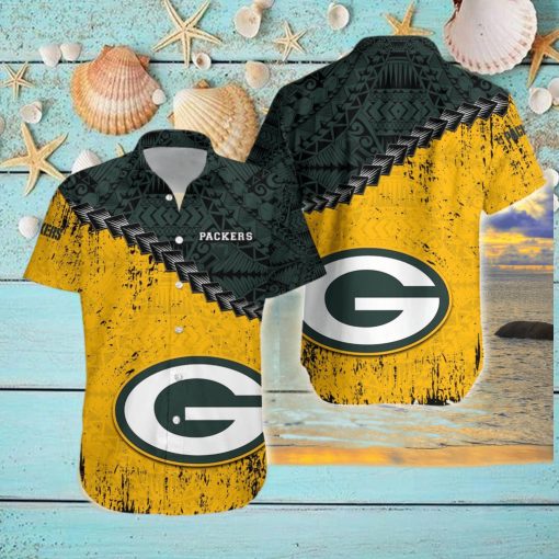 Green Bay Packers NFL Polynesian Tattoo Hawaiian Shirt T35jkBW5T