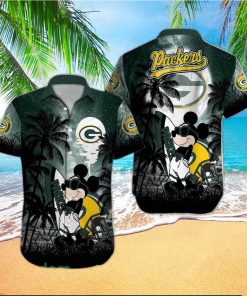 Green Bay Packers NFL Team Logo Baby Yoda Hawaiian Shirt