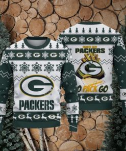 Green Bay Packers Nfl Big Logo White Color Ugly Christmas Sweaters