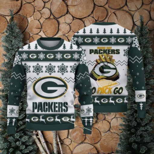 Green Bay Packers Nfl Big Logo White Color Ugly Christmas Sweaters