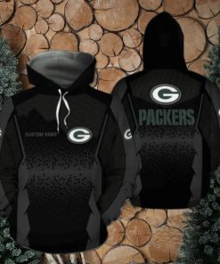 Green Bay Packers Nfl Football Team Logo Custom Personalized With Name All Over Print Design Black 3D T Shirt Zip Up Hoodie