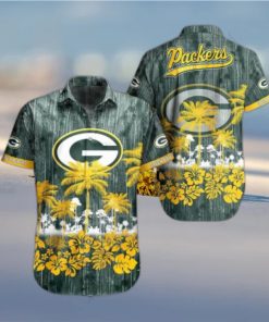 Green Bay Packers Nfl Hawaii Graphic Tropical Pattern Style Summer Hawaiian Shirt