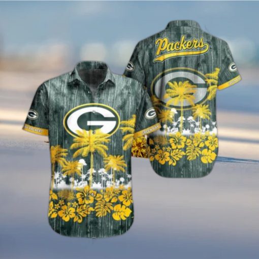 Green Bay Packers Nfl Hawaii Graphic Tropical Pattern Style Summer Hawaiian Shirt