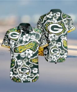 Green Bay Packers Nfl Hawaii Shirt Graphic Floral Printed This Summer Beach Shirt For Fans