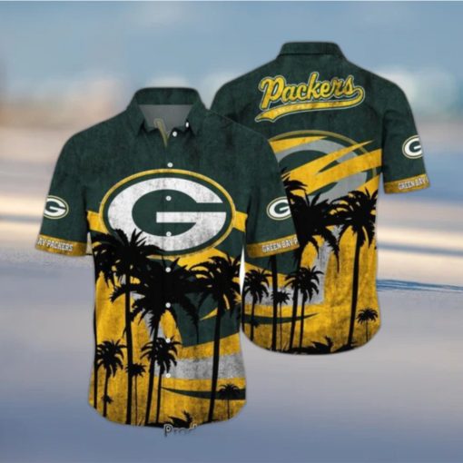 Green Bay Packers Nfl Hawaii Shirt Graphic Tropical Pattern Short Sleeve Hot Summer