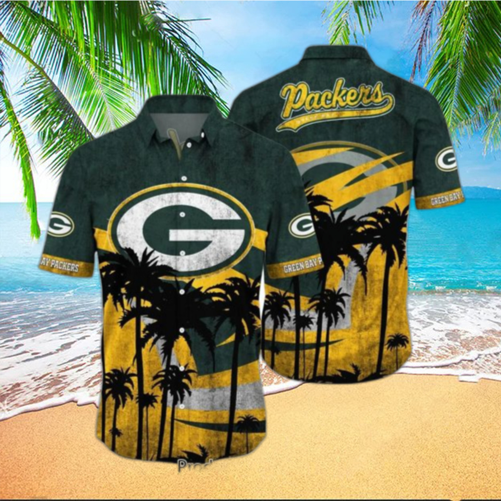 Green Bay Packers Goofy Hawaiian Shirt and Shorts