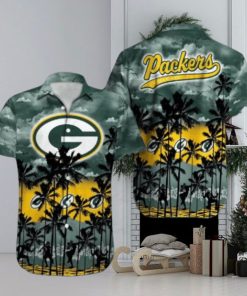 Green Bay Packers Palm Tree Design NFL Hawaiian Shirt, Packers Shirt